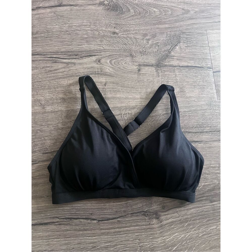 COCOSHIP Women's UPF 50+ Training Sport Bra Bikini Top Double Back Strap Swim Ta